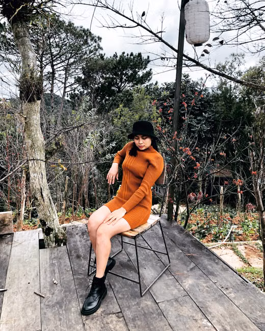 Vestido Midi Canelado